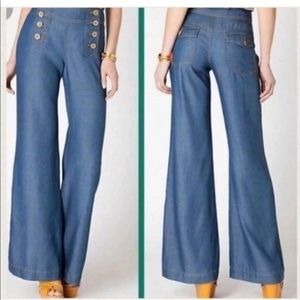 Anthropologie Elevenses Sailor Trousers